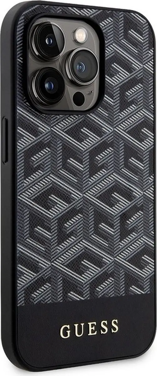 GUESS G-Cube Back Case MagSafe - iPhone 14 Pro Max - Zwart