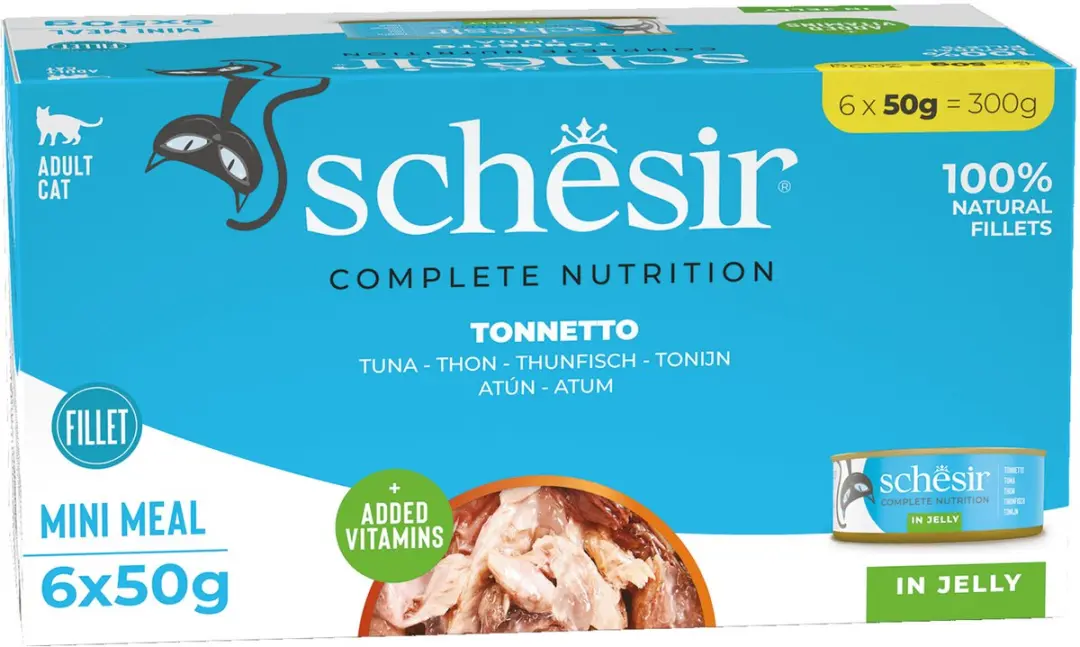 Schesir Kattenvoer Tonijn 300g (6x50g)