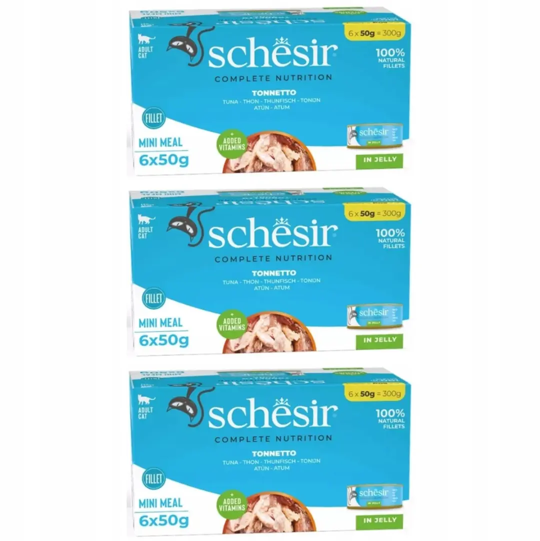Schesir Kattenvoer Tonijn 300g (6x50g)