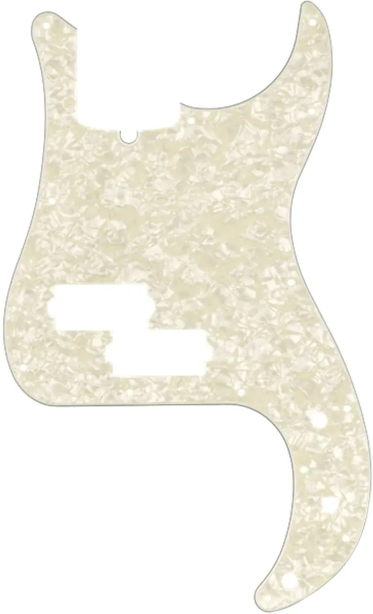 Fender Pickguard P-Bass Wit Moto 4-Ply