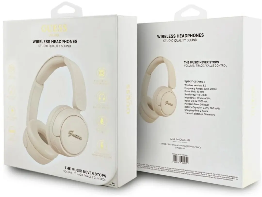 Guess BHV6 On-Ear Hoofdtelefoon - Beige