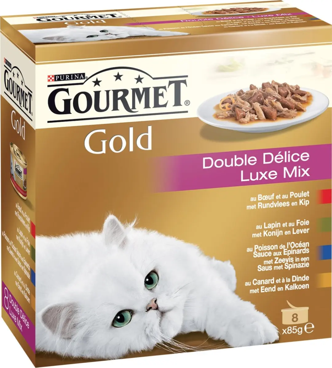 Gourmet Gold Luxe Mix Rund & Kip Kattenvoer
