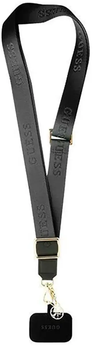 Guess GUOUCPNLEH4K Nylon Telefoonriem - Zwart