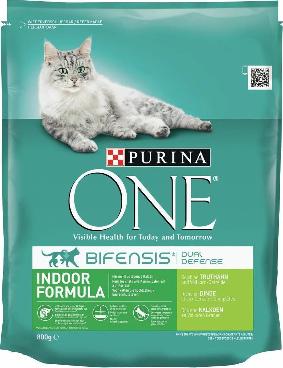 Purina ONE Indoor Kalkoen 800g
