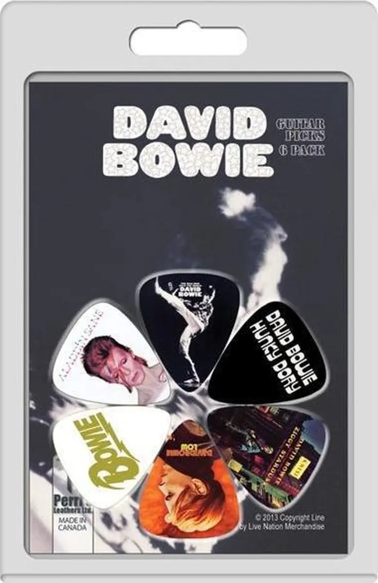 Perris David Bowie Plectrum Medium 0.71mm - 6 Stuks