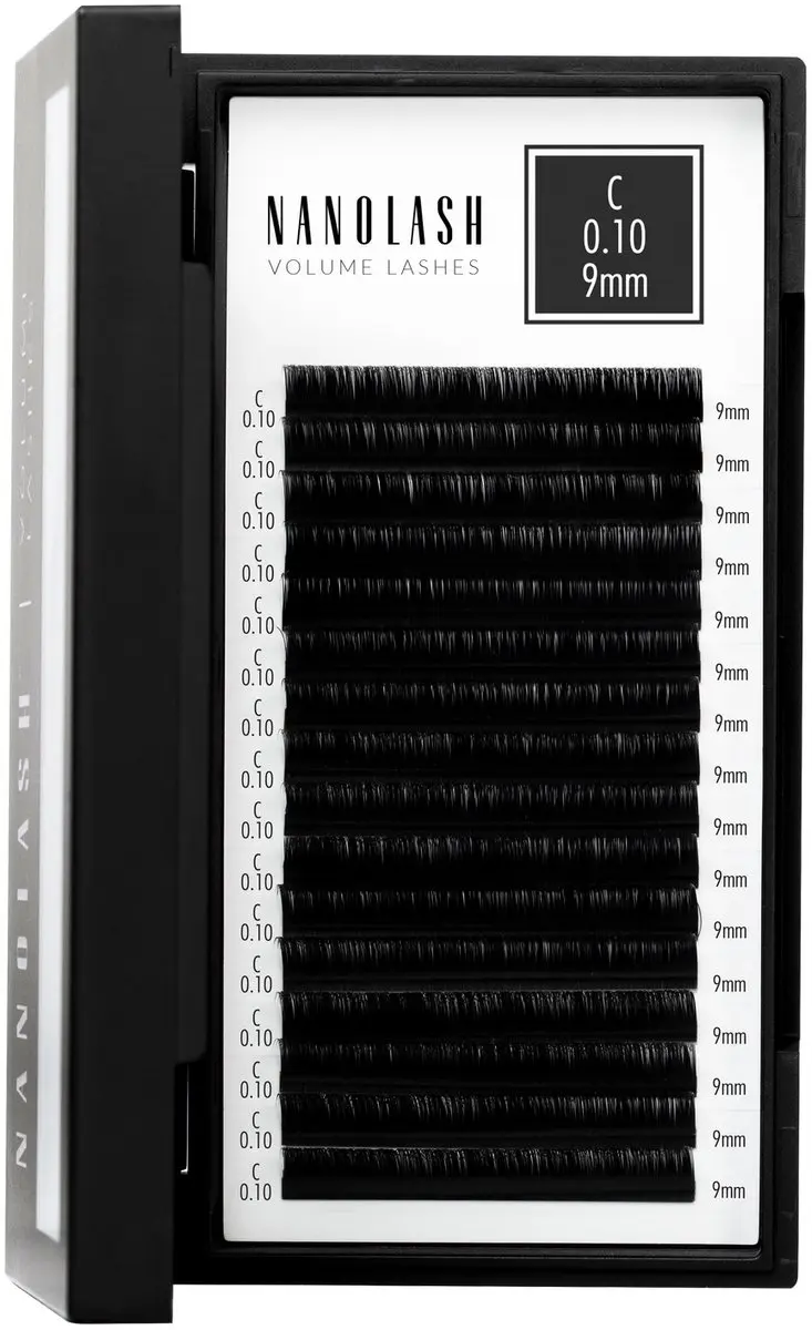 Nanolash Volume Lashes Nepwimpers 9mm - Zwart