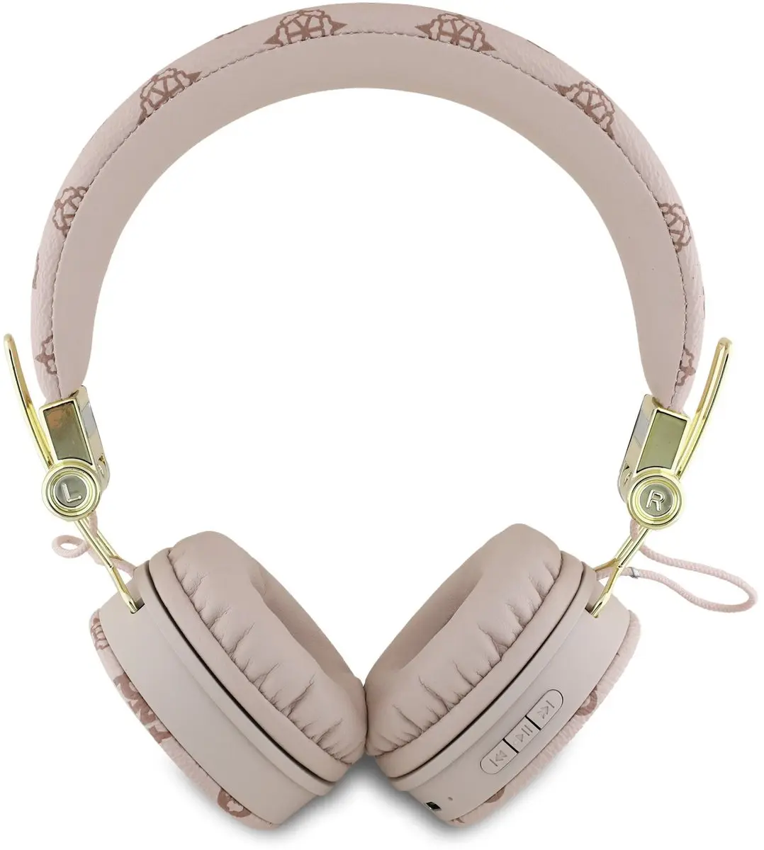 GUESS Peony Script Koptelefoon - GUBH70EPOSMW - Bruin & Roze