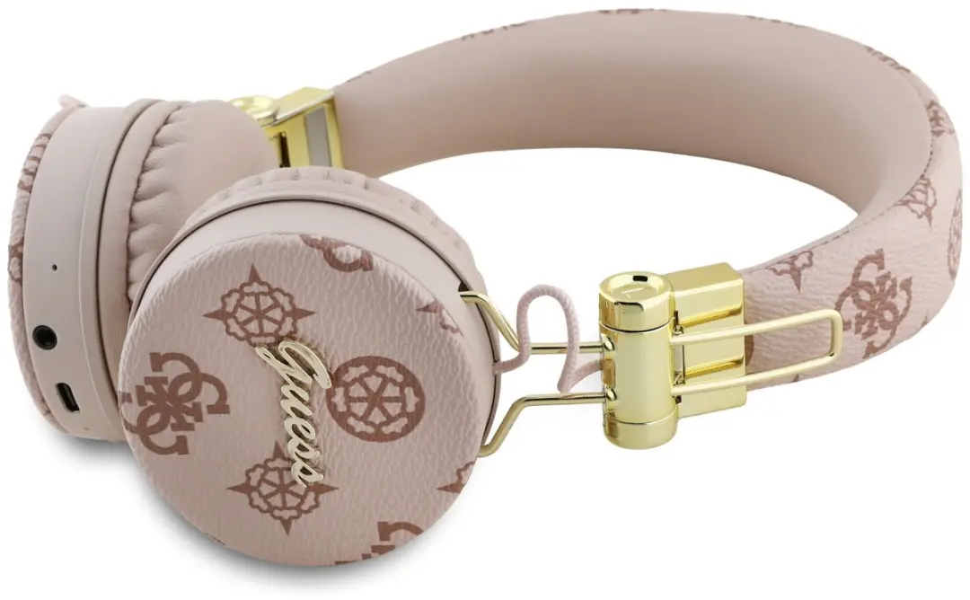 GUESS Peony Script Koptelefoon - GUBH70EPOSMW - Bruin & Roze