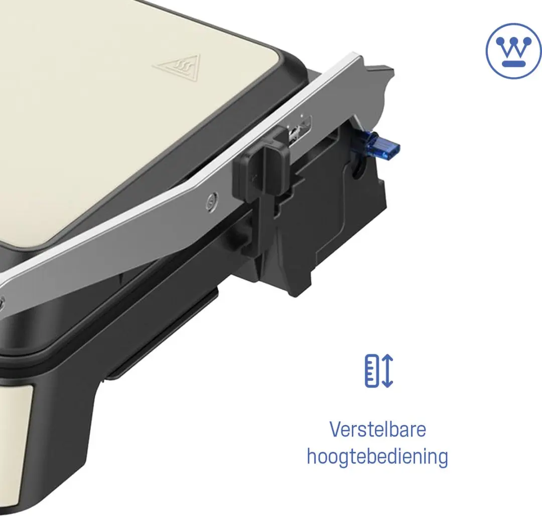 Westinghouse Retro Contactgrill WKCG907WH - 2200W - 2 Platen