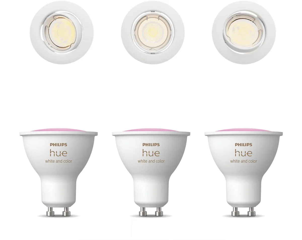 Philips Hue Peridot Inbouwspots 3 Stuks
