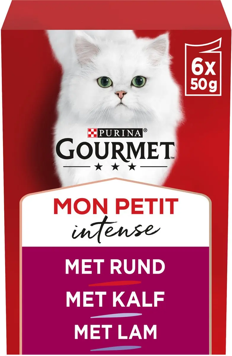 Gourmet Mon Petit Maaltijdzakje Tonijn/Zalm/Forel - 12 Stuks