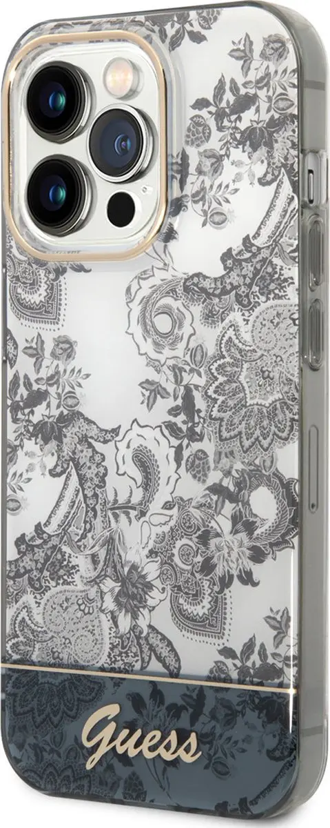 Guess iPhone 14 Pro TPU Hoes - Grijs - 3666339090722