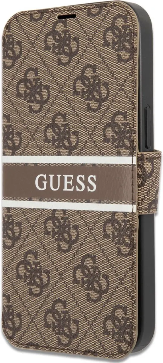 GUESS iPhone 13 Mini Bookcase Hoesje 7653 - Bruin
