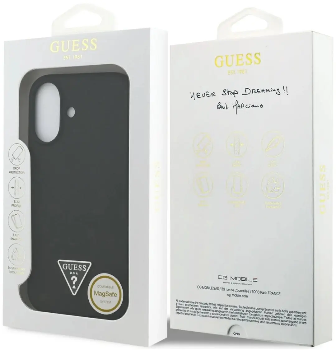 GUESS Siliconen MagSafe Hoesje iPhone 17 - Zwart - afbeelding 6 van 6