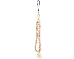Guess Metalen Telefoonband Ketting - Roze/Goud