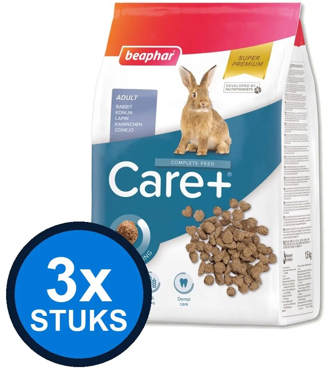 Beaphar Care+ Konijnvoer 1,5kg