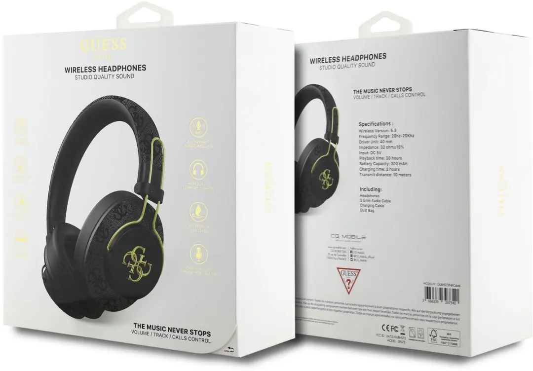 GUESS S72P Over-Ear Hoofdtelefoon - Zwart
