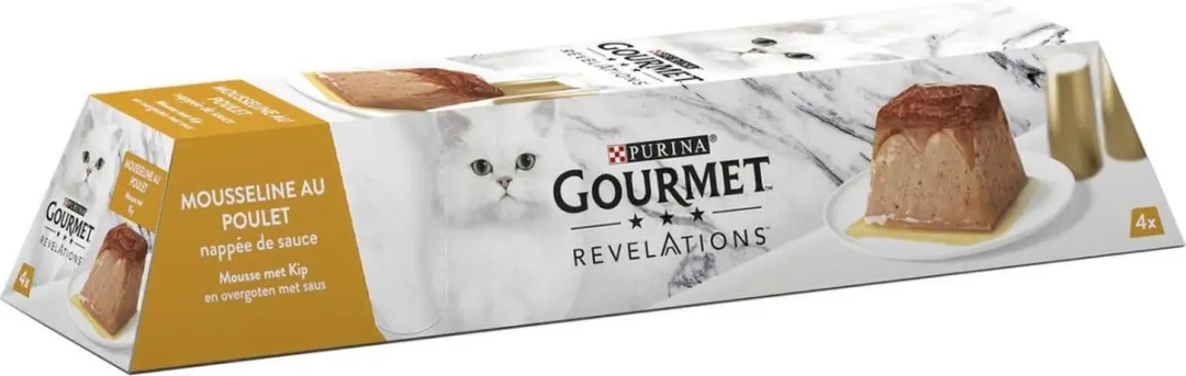 Gourmet Revelations Mousse Kattenvoer - Kip - 40 Stuks (10x4x57g)