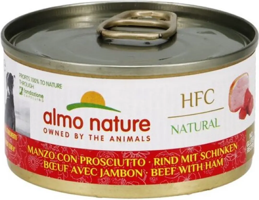 Almo Nature HFC Natuurlijk Rundvlees met Ham 95g