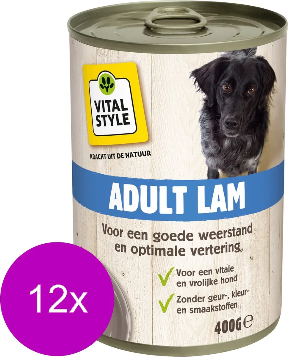 Vitastyle Blik Vitaal Vlees Adult Lam