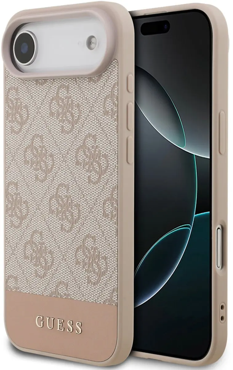 Guess iPhone 17 Air Hoesje - Roze - TPU/Textiel - afbeelding 6 van 6