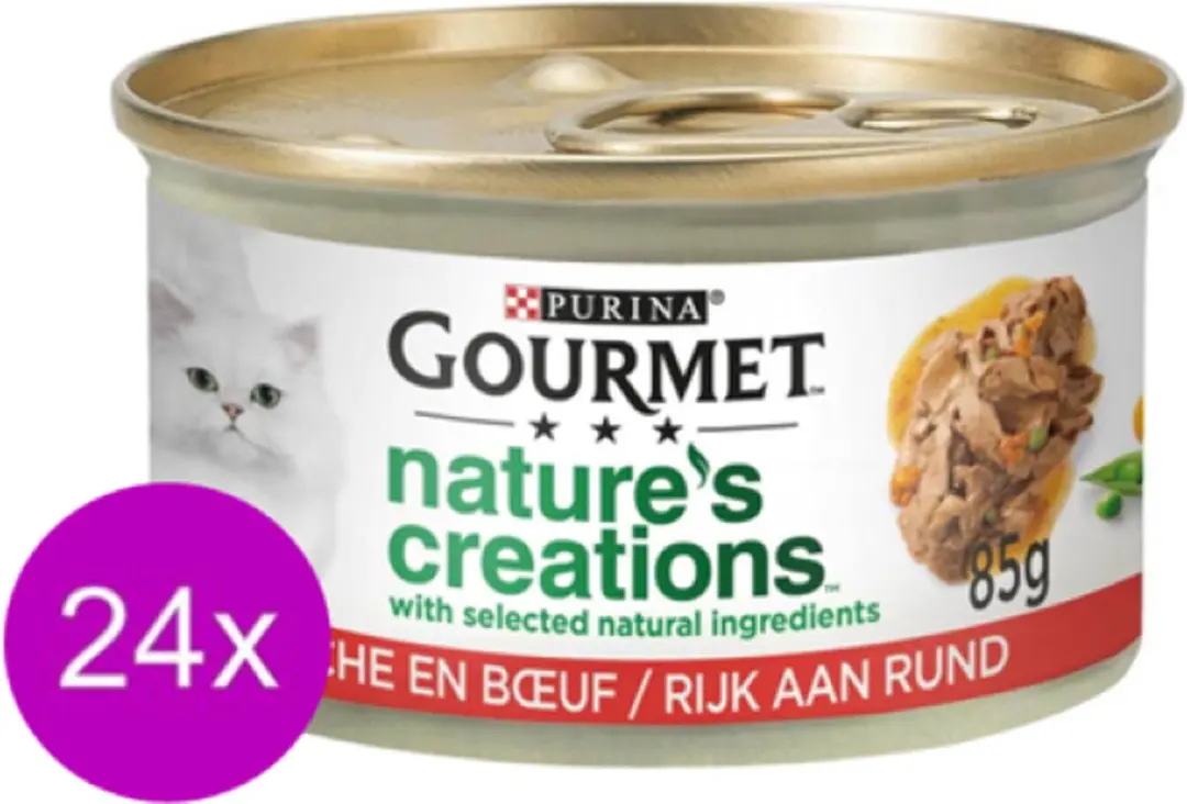 Gourmet Naturals Rund in Blik Kattenvoer 85g