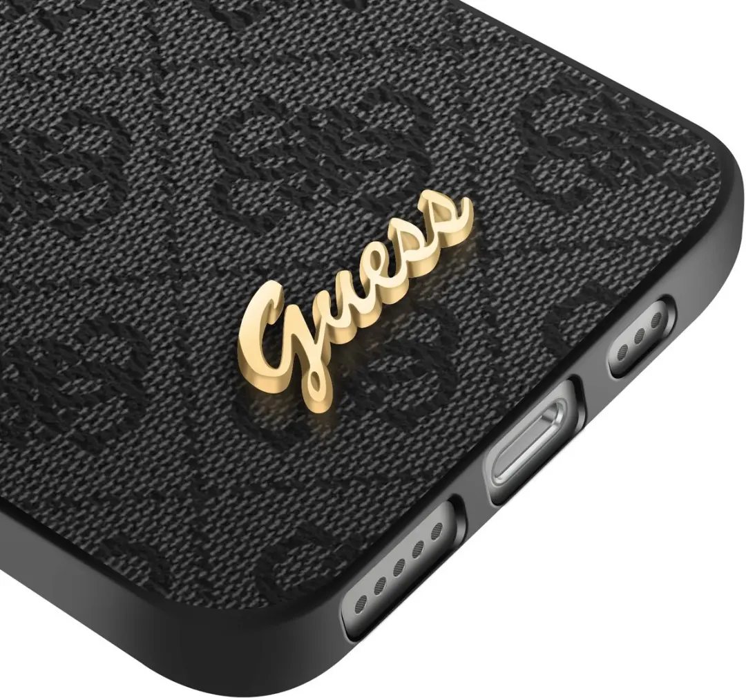 GUESS MagSafe Hoesje iPhone 16e - Zwart