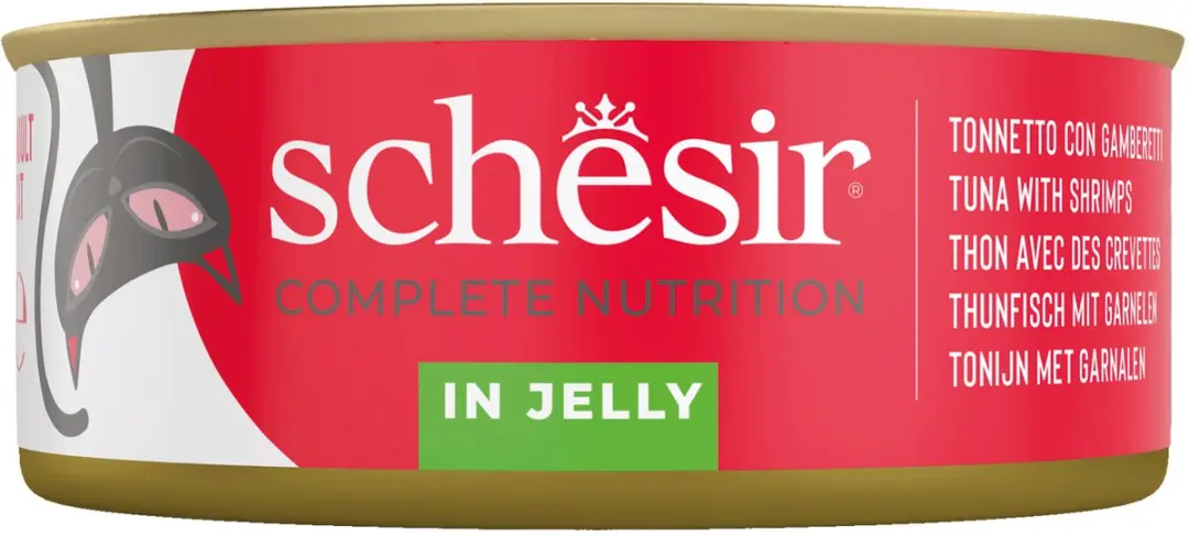 Schesir Kattenvoer Tonijn & Garnaal 6x50g