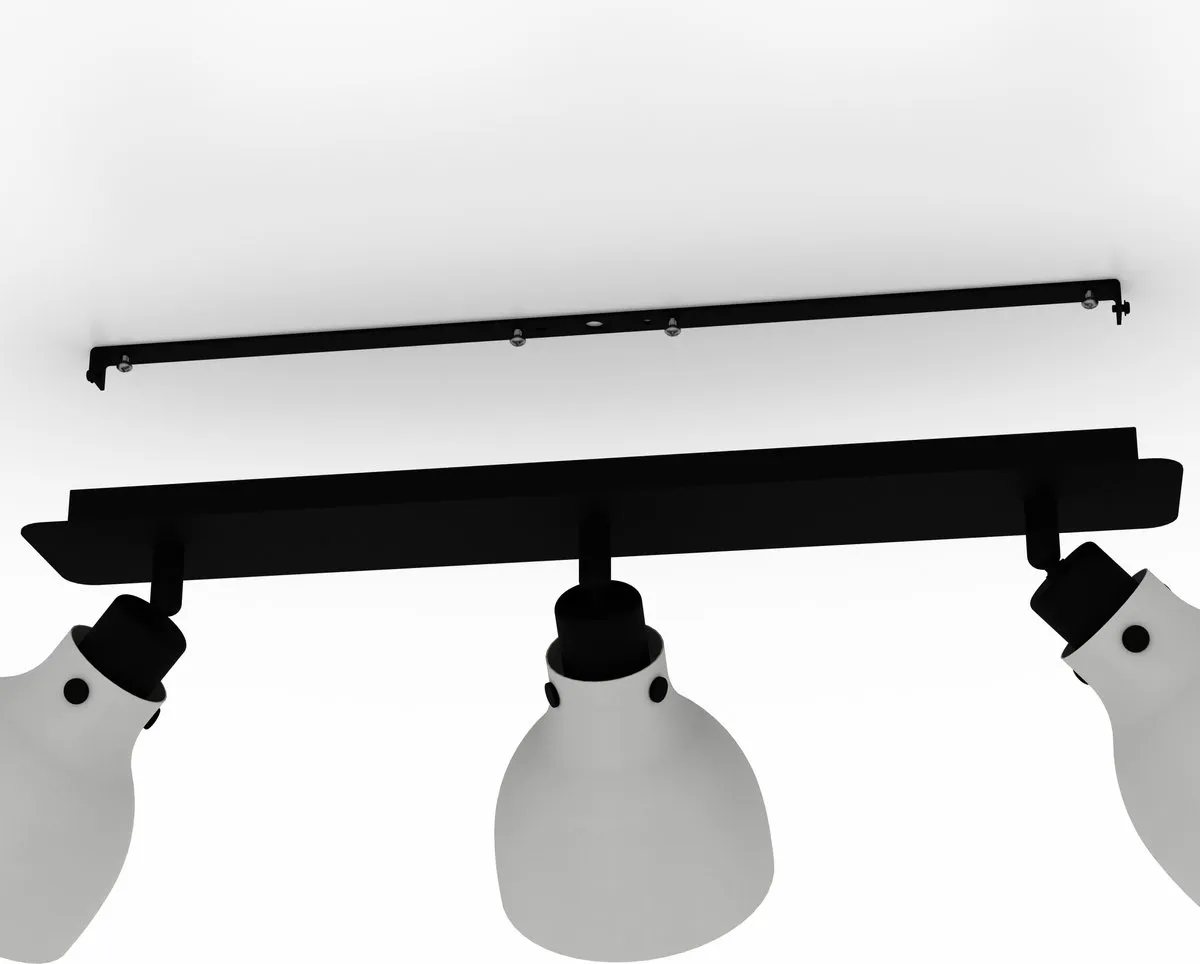 Eglo Matlock Spot 3x E27 - 74cm - Grijs/Zwart