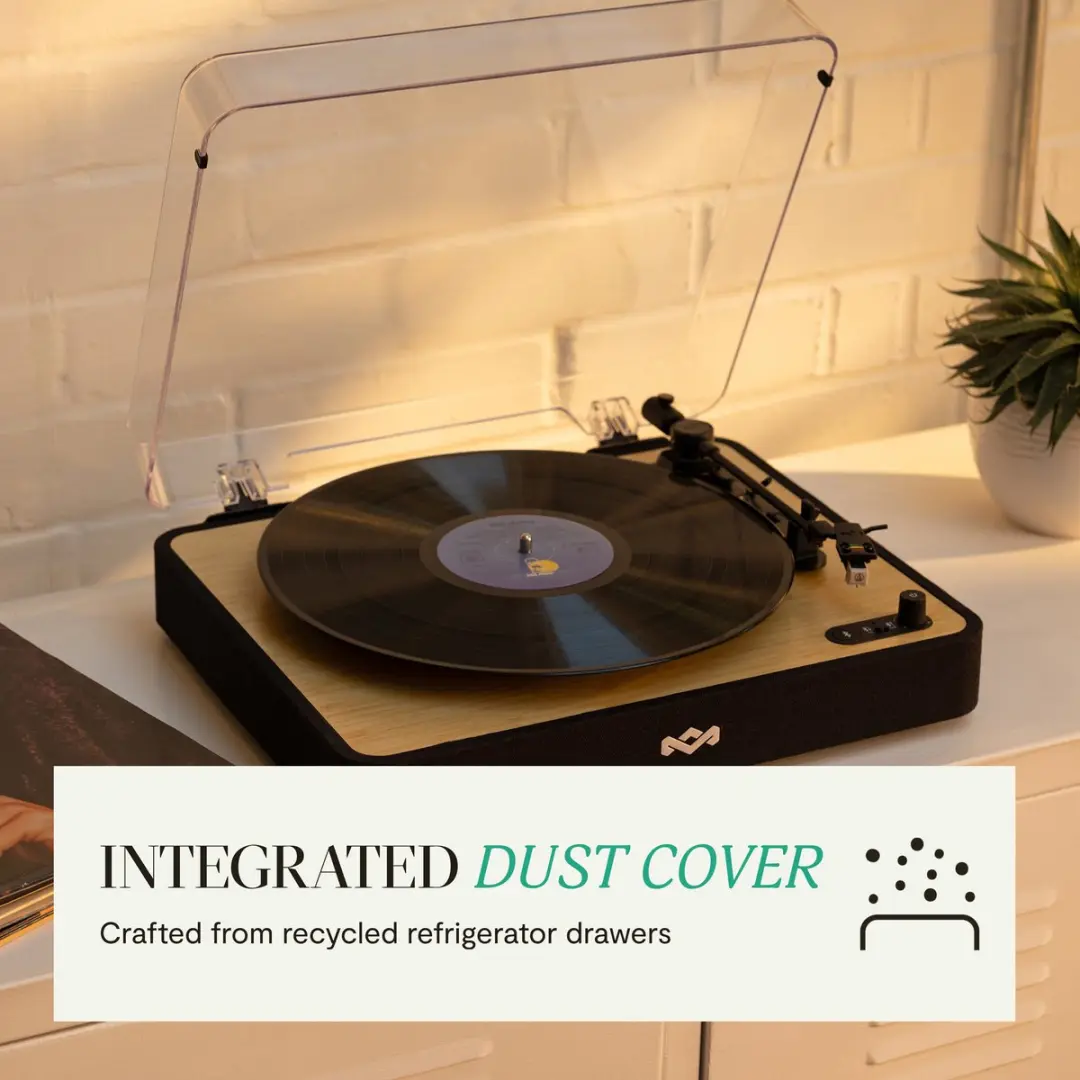 House of Marley Revolution LP Speler - EM-JT004-SB - Zwart