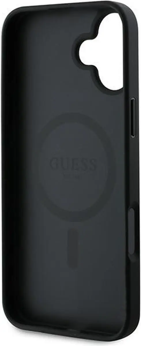 Guess GUHMP16MPGHSMMK Hoesje iPhone 16 Plus - Zwart
