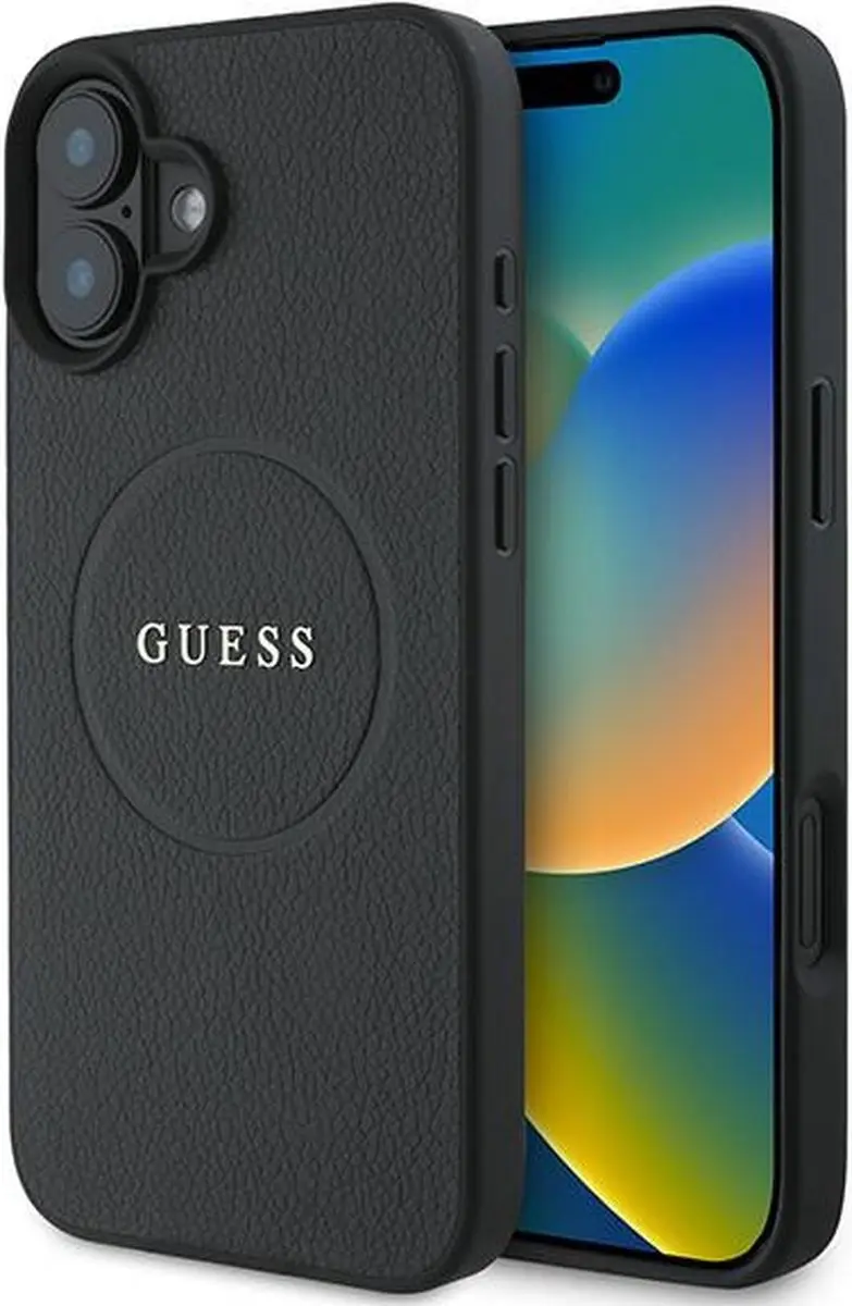 Guess GUHMP16MPGHSMMK Hoesje iPhone 16 Plus - Zwart