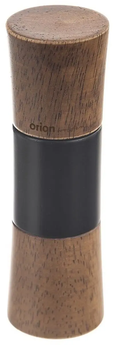 Orion Wooden Serie Houten Peper- en Zoutmolen 15,5cm - Keramisch - Zwart/Bruin