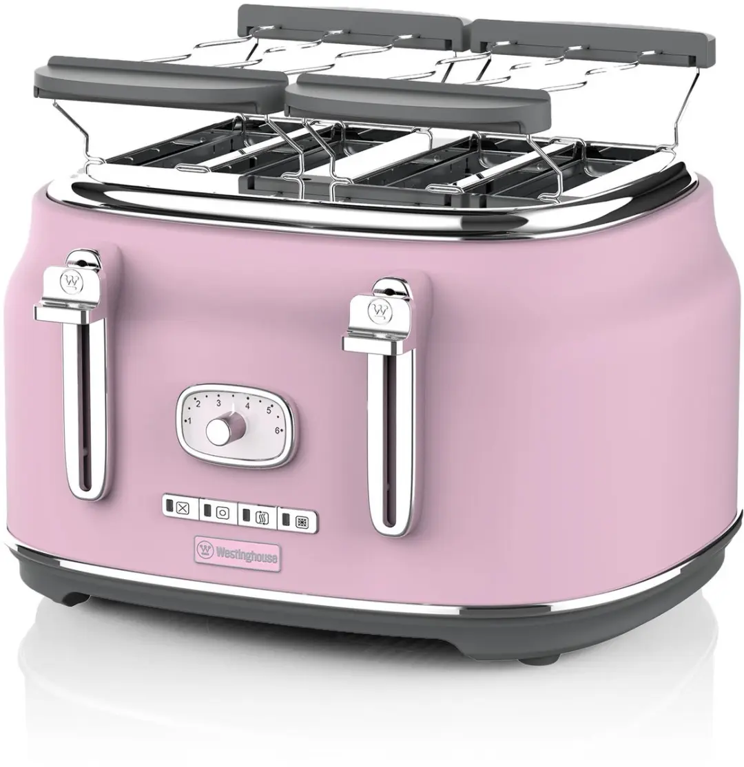 Westinghouse WKTTB809PK Broodrooster 4 Sneden 1750W Roze