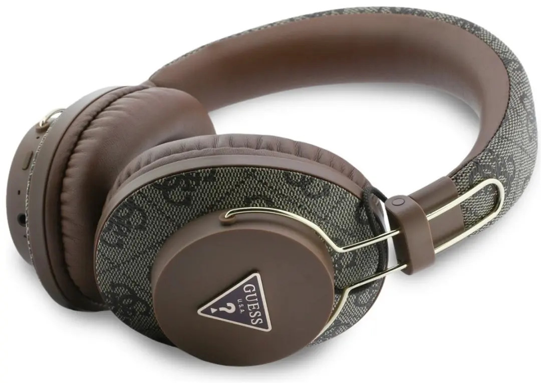 GUESS Triangle Logo On-Ear Hoofdtelefoon HUB0001 - Bruin
