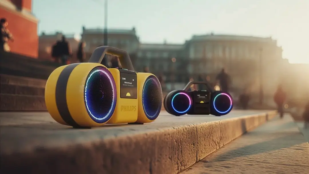 Philips Sound Moving Sound The Roller TAMS60Y/00 - Draagbare Speaker 60W - Geel
