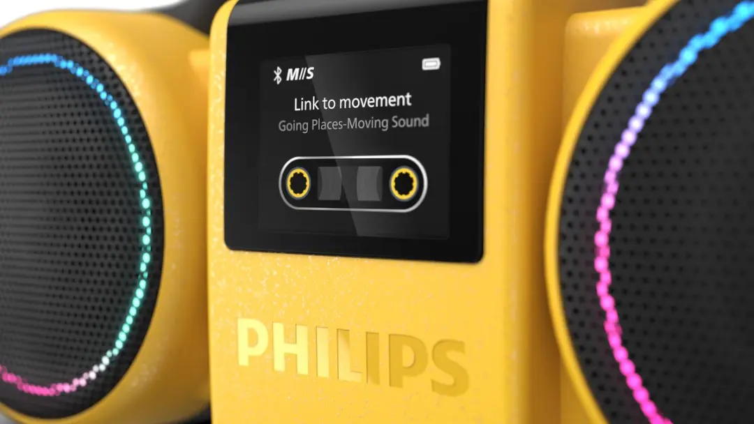 Philips Sound Moving Sound The Roller TAMS60Y/00 - Draagbare Speaker 60W - Geel - afbeelding 6 van 6