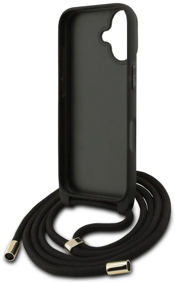 GUESS Back Cover iPhone 17 - Zwart - Crossbody 4G - MPN 3666339526733