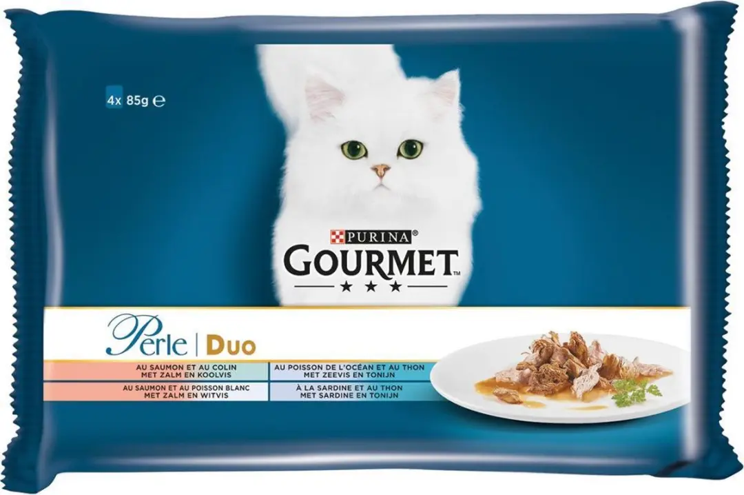 Gourmet Perle Duo Vis Kattenvoer - 4x85g