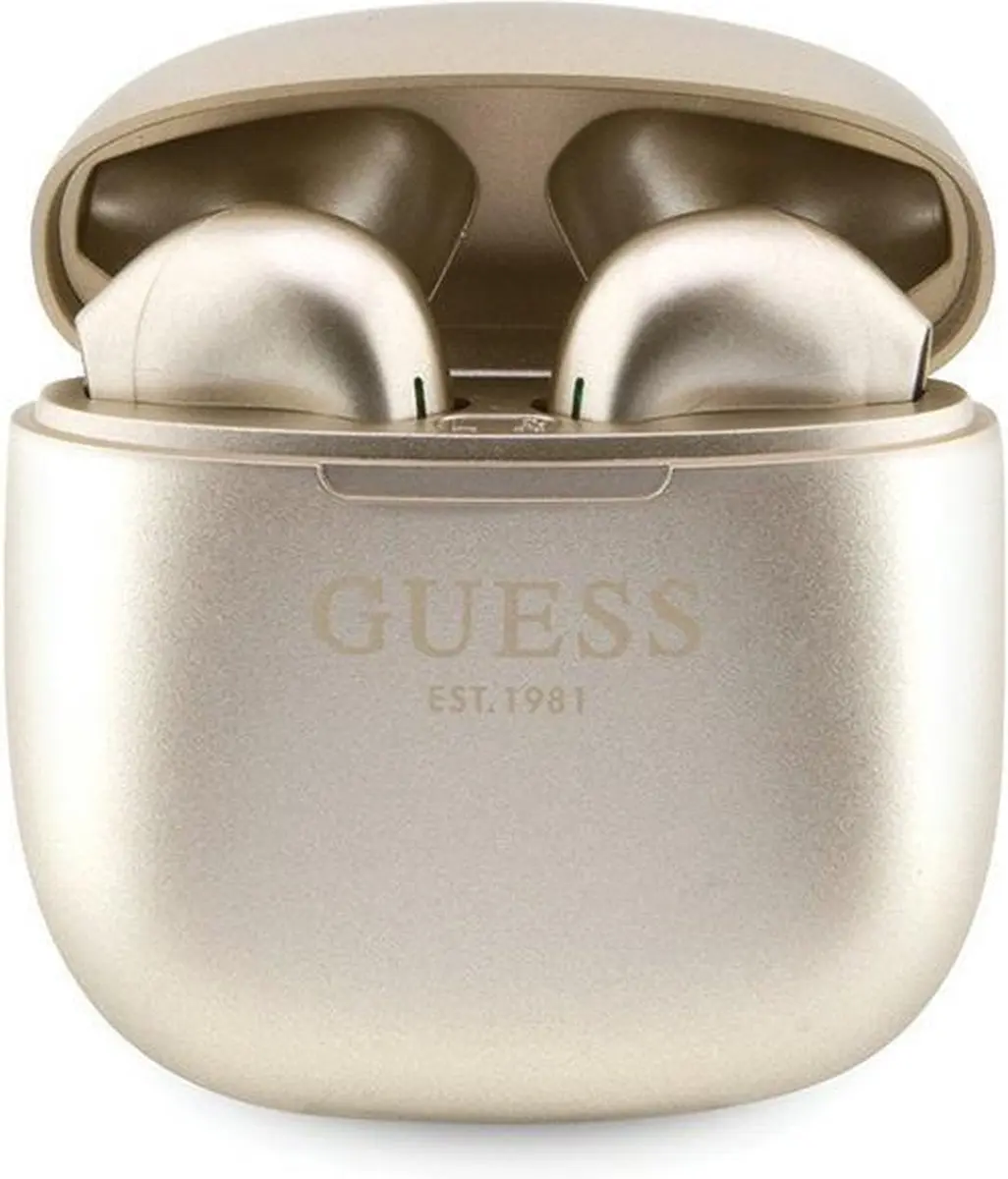 GUESS TWS Script Logo Oordopjes - Goud