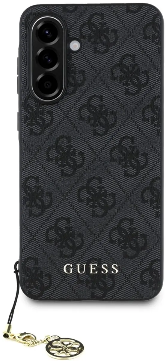 GUESS Charm Back Cover Hoesje - Samsung Galaxy A56 - Zwart