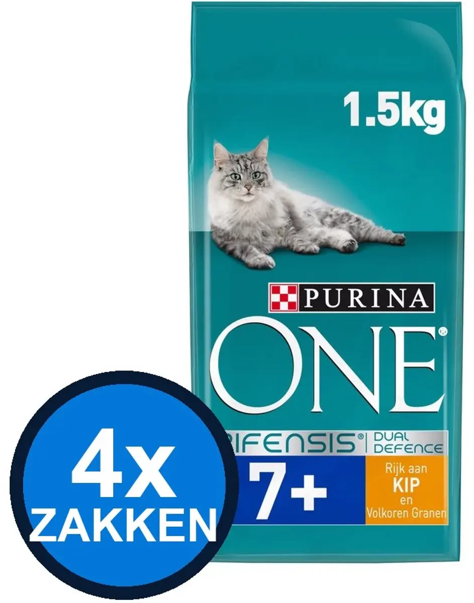Purina ONE Senior Kip & Groenten Kattenvoer Droog