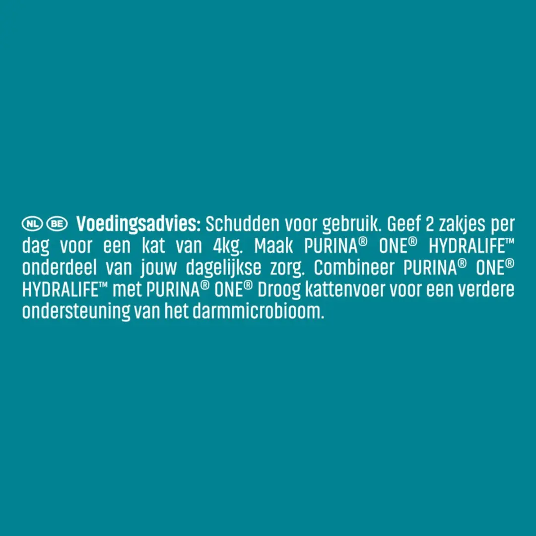 Purina ONE Hydralife Nat Kattenvoer Zalm - 6x50g