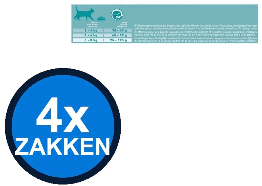 Purina One Adult Sensitive Kalkoen Kattenvoer Droogvoer - 10x800g