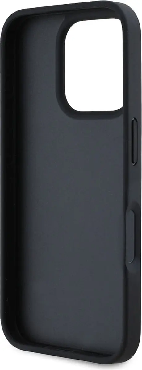 GUESS Hoesje iPhone 16 Pro Patroon 4G - Zwart