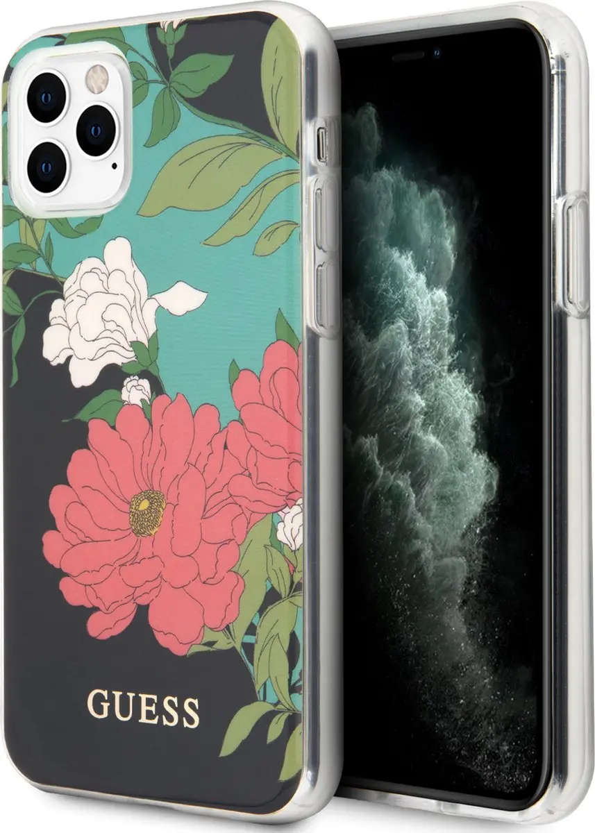 GUESS Shiny Flower Hard Case iPhone 11 Pro - Multicolor