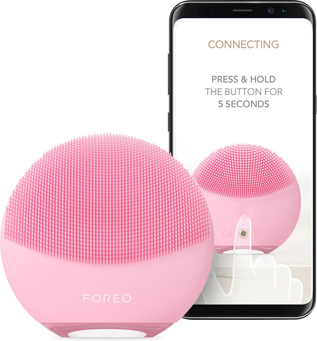 FOREO LUNA 4 mini Gezichtsreinigingsborstel - 12 Snelheden - Pearl Pink