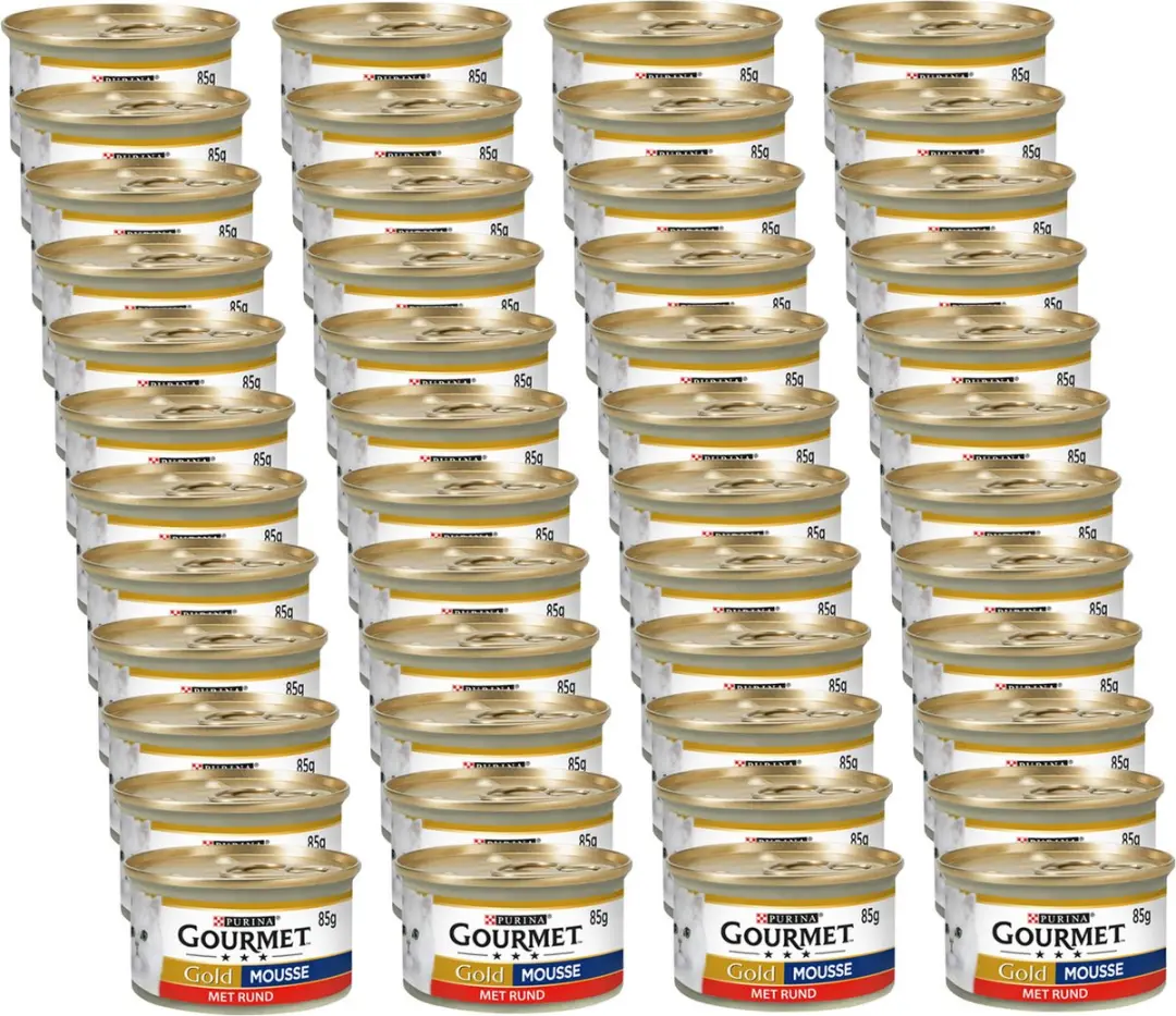 Gourmet Gold Mousse Rund 85g - 48 Stuks
