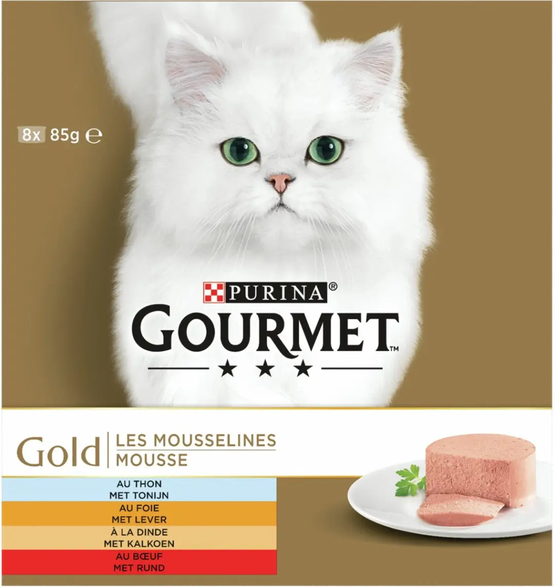 Gourmet Gold Fijne Mousse Kattenvoer - 8x85g