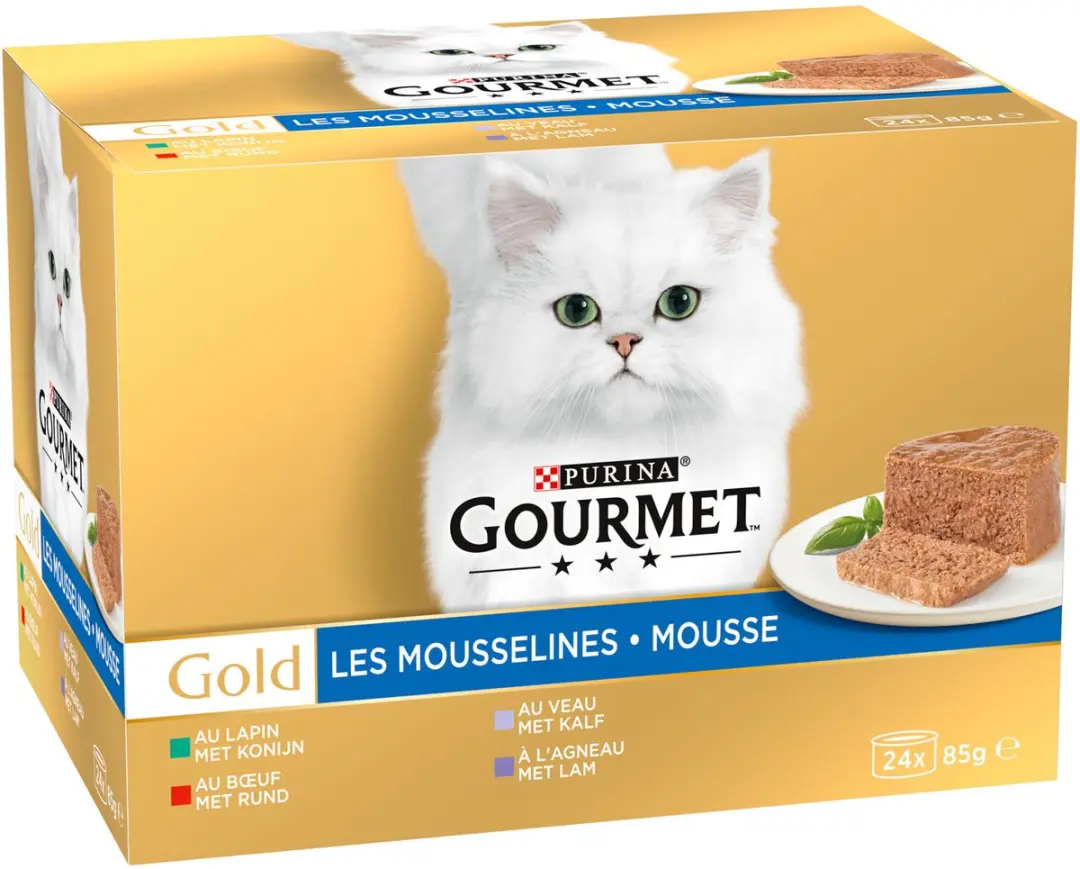 Gourmet Gold Fijne Mousse Kattenvoer - 8x85g